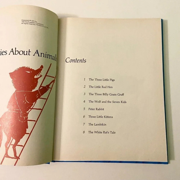 Vintagee  1974 Treasured Tales Of Childhood Stories About Animals Barbara Simons - Picture 13 of 16